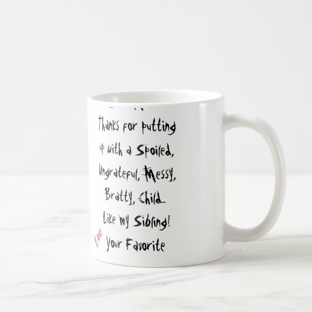 Aimez votre favori ! Tasse de maman (Droite)