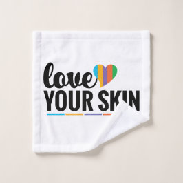 Aimez votre peau - tissu de lavage