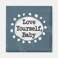 Aimez-vous bébé - Gris Refrigerator Magnet