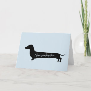 Aimez-vous carte de valentines de dachs de long