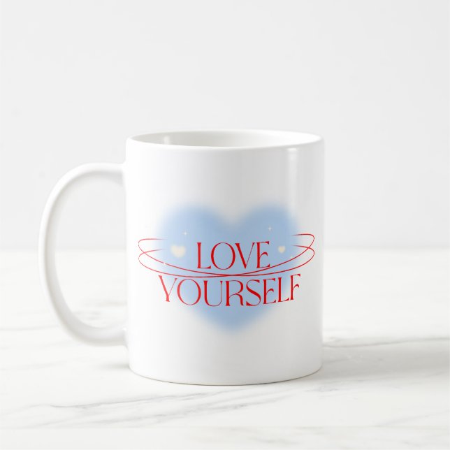 Aimez-vous Citation Inspirationnelle Mug café (Gauche)