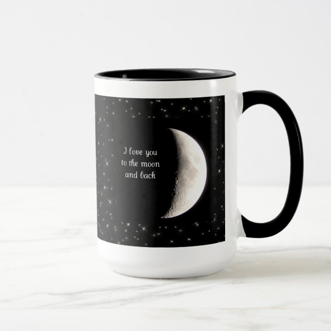 Aimez-vous dans la lune et la tasse arrière (Droite)