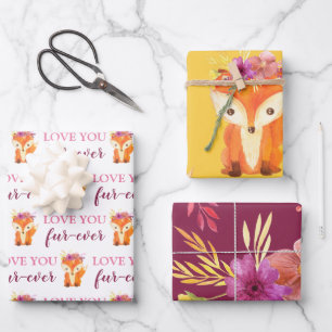 Aimez-vous Fur-Ever Fox Envelopper feuilles de pap