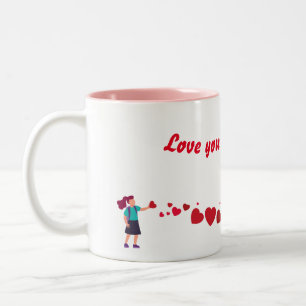 Aimez-vous maman Fête des Mères Café Mug plein d'a