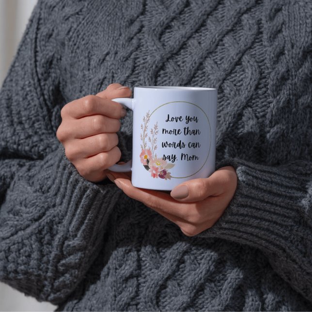 Aimez-vous Maman Moderne Mère Mère jour Mug (Créateur téléchargé)