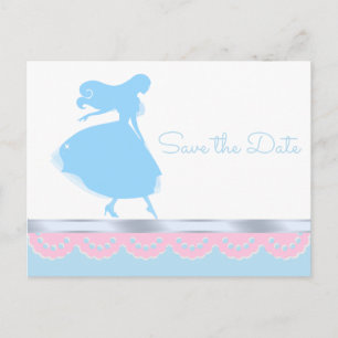 Ainderella Princess Save the Date Postkarten