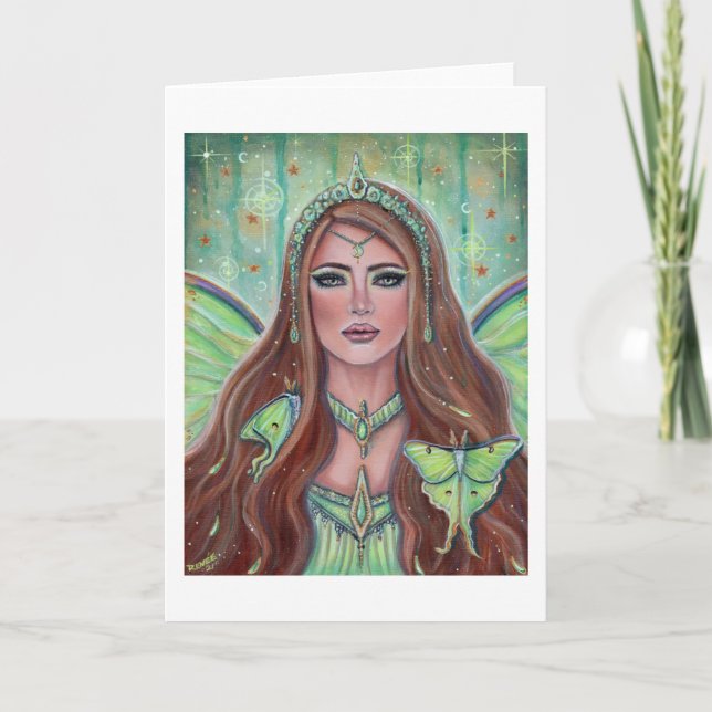Aine Irish Goddess Fee von Renee Lavoie Karte (Vorderseite)