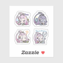 Aino Genshin Impact 4er Stickerbogen