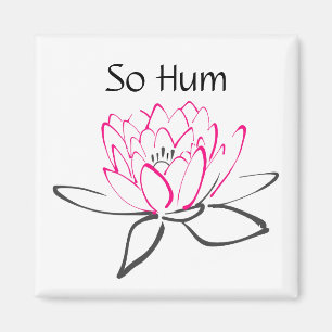 Ainsi aimant noir rose de Lotus de bourdonnement