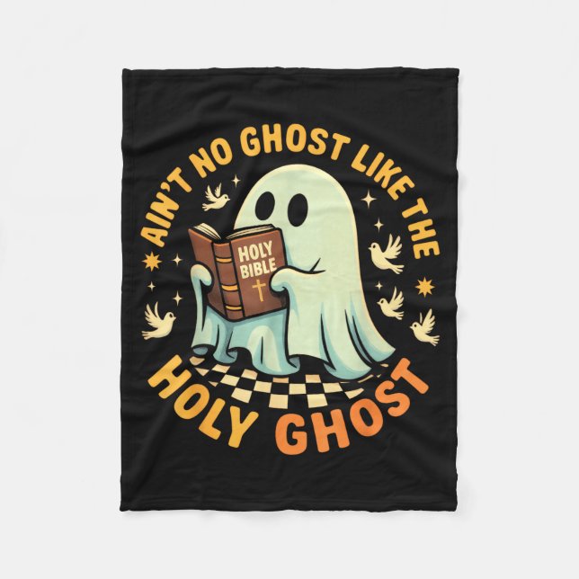 Ain't No Ghost Like The Holy Ghost Funny Faith Pun Fleecedecke (Vorderseite)