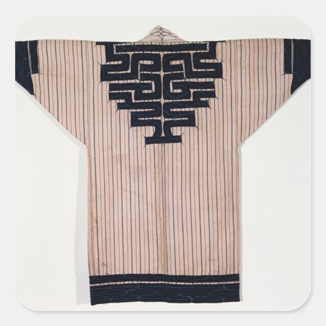 Ainu Mantel, 19. Jahrhundert Quadratischer Aufkleber (Vorderseite)