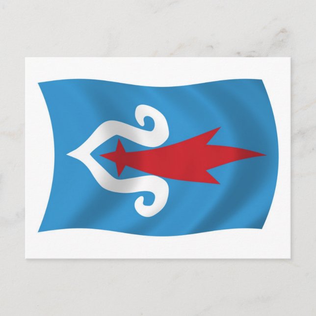 Ainu People Flag Postkarte (Vorderseite)