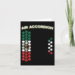 Air Accordion Mexico Flag Cinco De Mayo Music Gift Karte