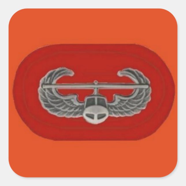 Air Assault Abzeichen auf dem Oval Sticker der 101 (Vorderseite)