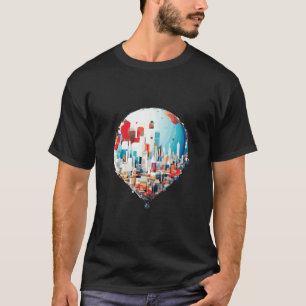 Air Ballon Discovery Reiselandschaft Schönheit Sky T-Shirt