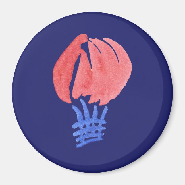 Air Balloon Large Round Magnet (Vorne)