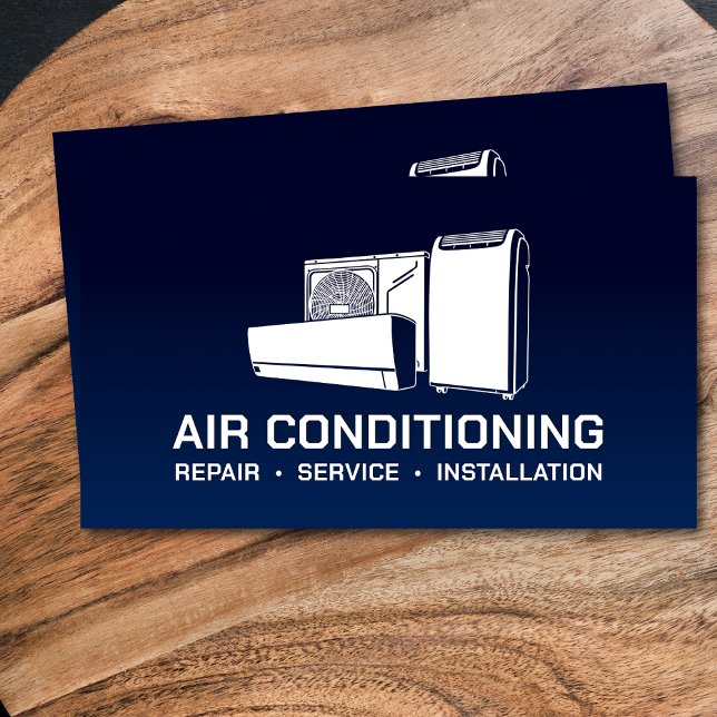 Air Conditioning – Repair • Service • Installation Visitenkarte (Von Creator hochgeladen)