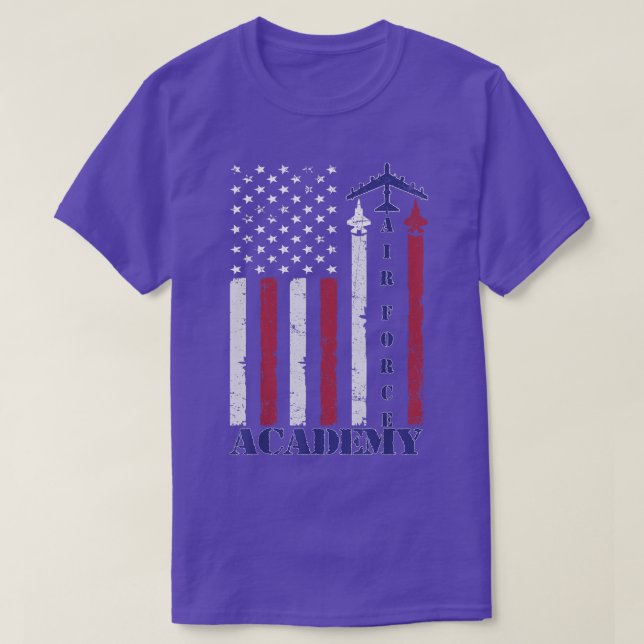 Air Force Academy Proud Vater Mama Ehefrau Husband T-Shirt (Design vorne)
