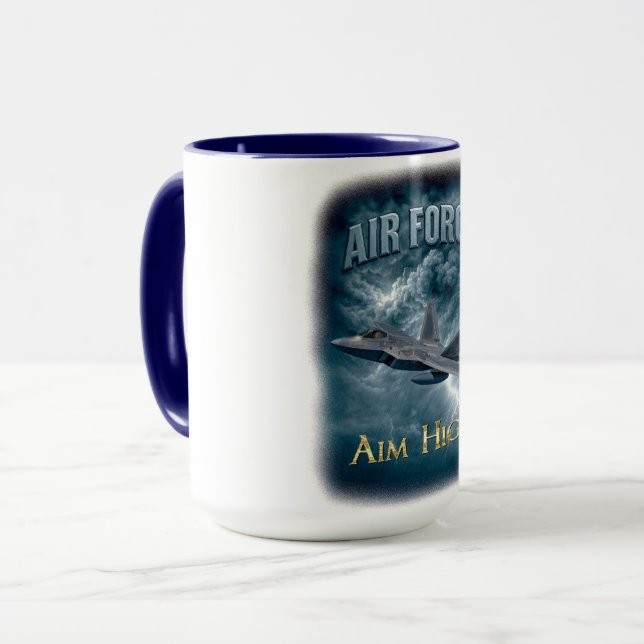 Air Force “Aim High” Mug (Devant gauche)