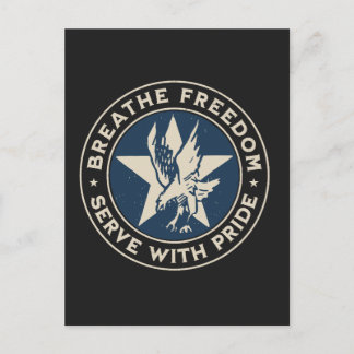 Air Force - Breathe freedom, serve with pride. Postkarte