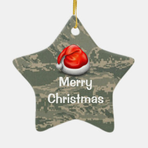 Air Force Camouflage Star Frohe Weihnachtsdekorati Keramikornament