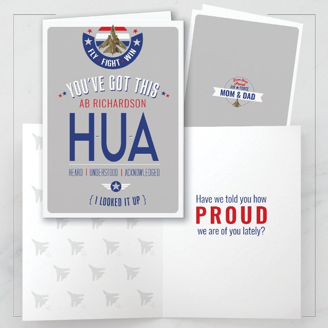 Air Force HUA Airman Funny Militär Grundausbildung Karte (Von Creator hochgeladen)