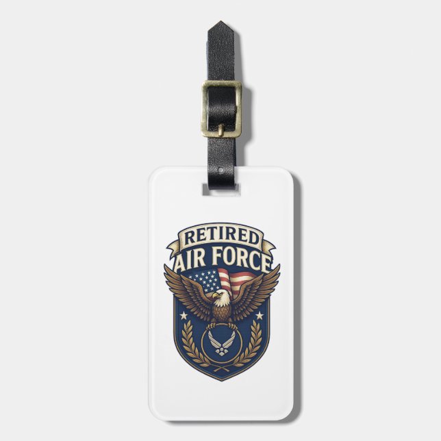 Air Force (USAF) Gepäckanhänger (Vorderseite vertikal)