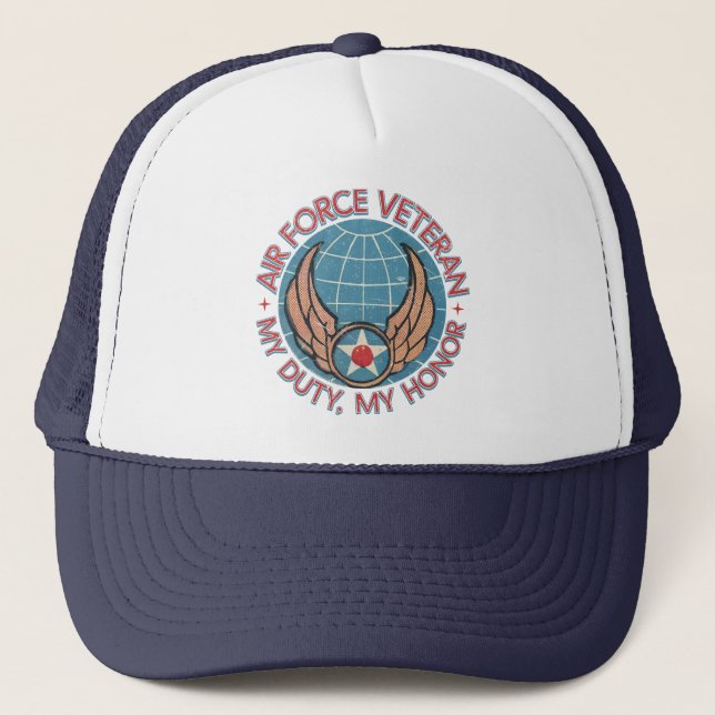 Air Force Veteran Truckerkappe (Vorderseite)