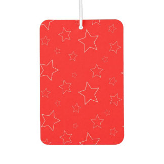 Air Freshener aus Rot und Grüne Sterne Autolufterfrischer