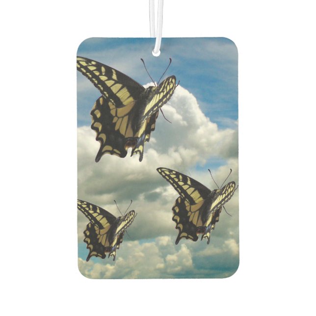 Air Freshener - Frack-Schmetterlinge im Flug Autolufterfrischer (Rückseite)