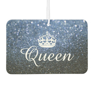 Air Freshener - Queen Crown Glitzer Blue Autolufterfrischer