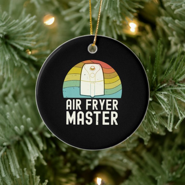 Air Fryer Master Cook | Food Lover Feinschmecker Keramik Ornament (Baum)