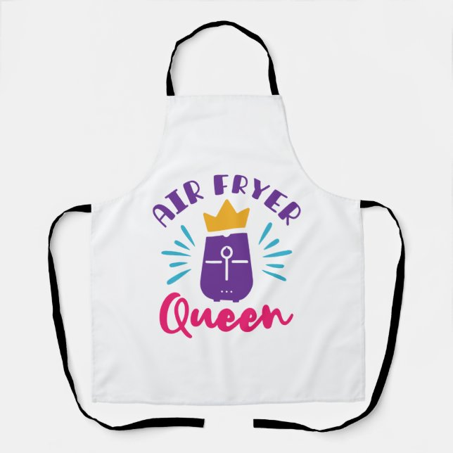 Air Fryer Queen Cook Cooking Koch Girls Schürze (Vorderseite)