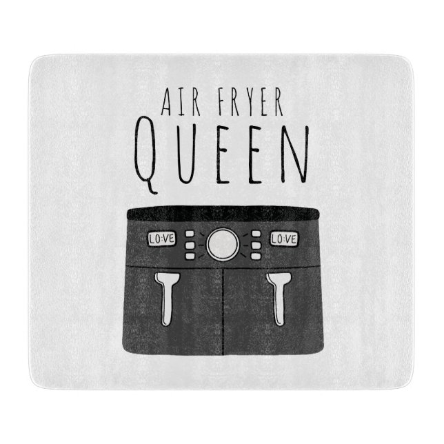 Air Fryer Queen Schneidebrett (Vorderseite)