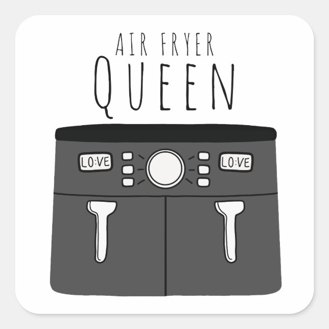 Air Fryer Queen Sticker (Vorderseite)