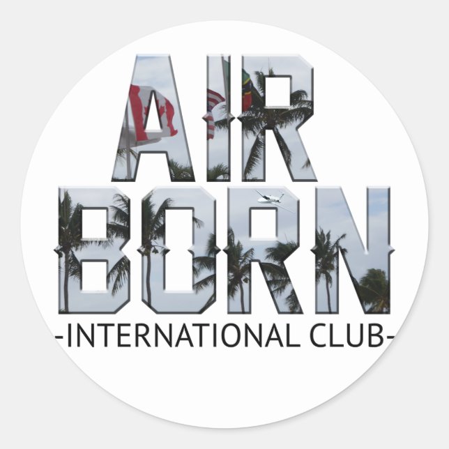 AIR GEBOREN INT STICKER (Vorderseite)