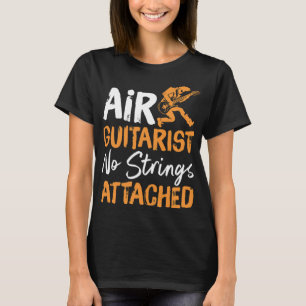 Air Gitarrist No Strings Attached Vater Guitar und T-Shirt
