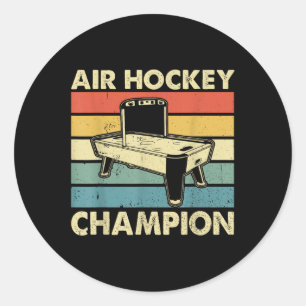 Air Hockey Champion - Air Hockey Player Air Hockey Runder Aufkleber