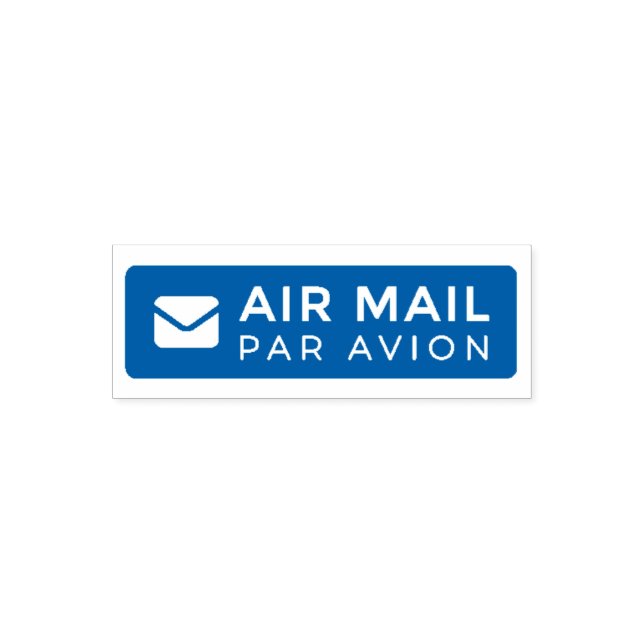 AIR MAIL PAR AVION 手紙 エアメールスタンプ mail letter セルフインキ Permastempel (Design)