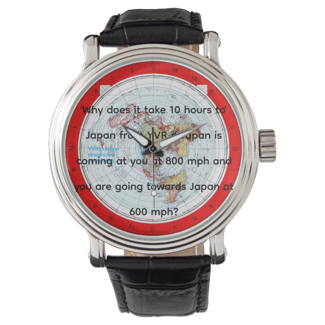 Air Map Armbanduhr (Vorderseite)