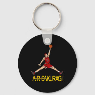 Air Sakuragi Anime Style Bysketbyll Design Schlüsselanhänger