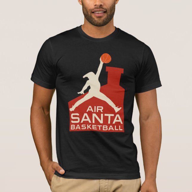 AIR SANTA – Funny Xmas Basketball Tshirt (Vorderseite)