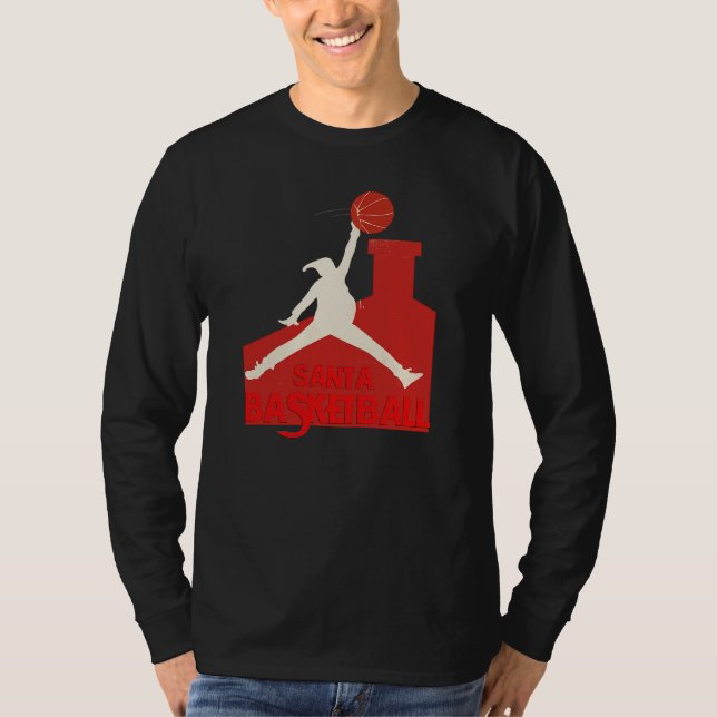  AIR SANTA – Funny Xmas Basketball Tshirt (Vorderseite)