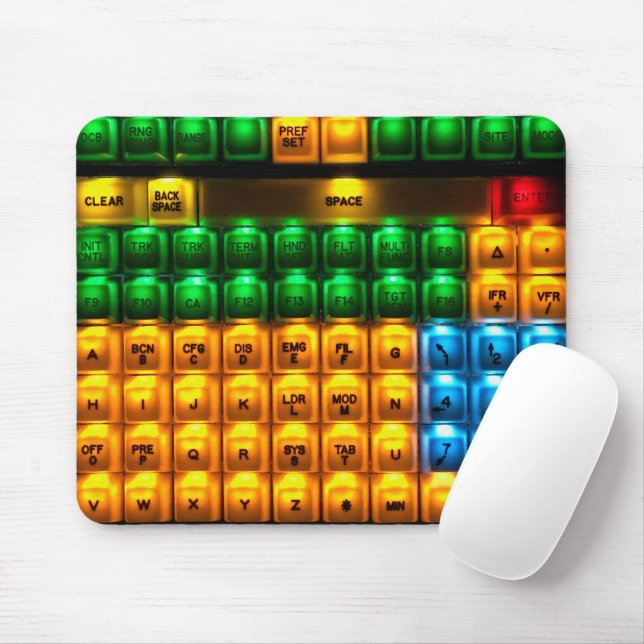 Air Traffic Control keyboard - mouse pad Mousepad (Mit Mouse)