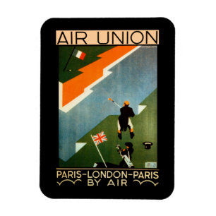 Air Union ~ Paris-London-Paris mit dem Flugzeug Magnet