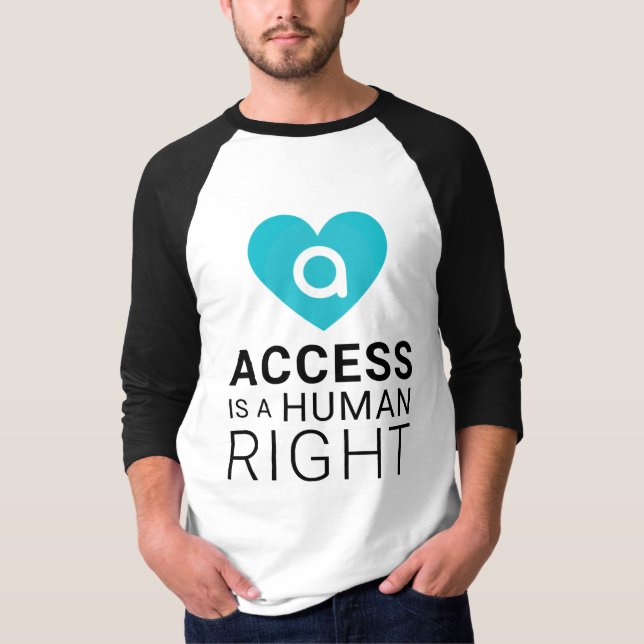 Aira Access ist ein Menschenrecht T-Shirt (Vorderseite)