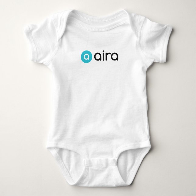 Aira Logo Baby Strampler (Vorderseite)