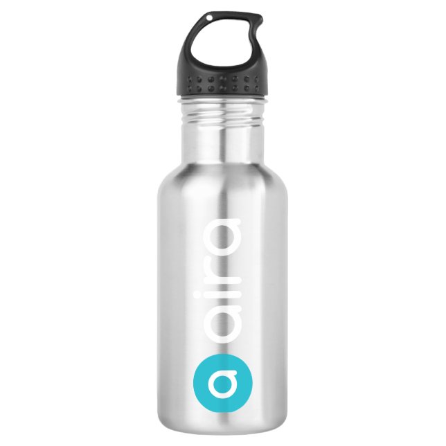 Aira Logo Edelstahlflasche (Vorderseite)