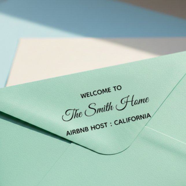 Airbnb Host Welcome Address Self Inking Stamp Permastempel (Von Creator hochgeladen)