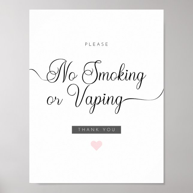 Airbnb Kein Rauchen oder Vaping Poster (Vorne)